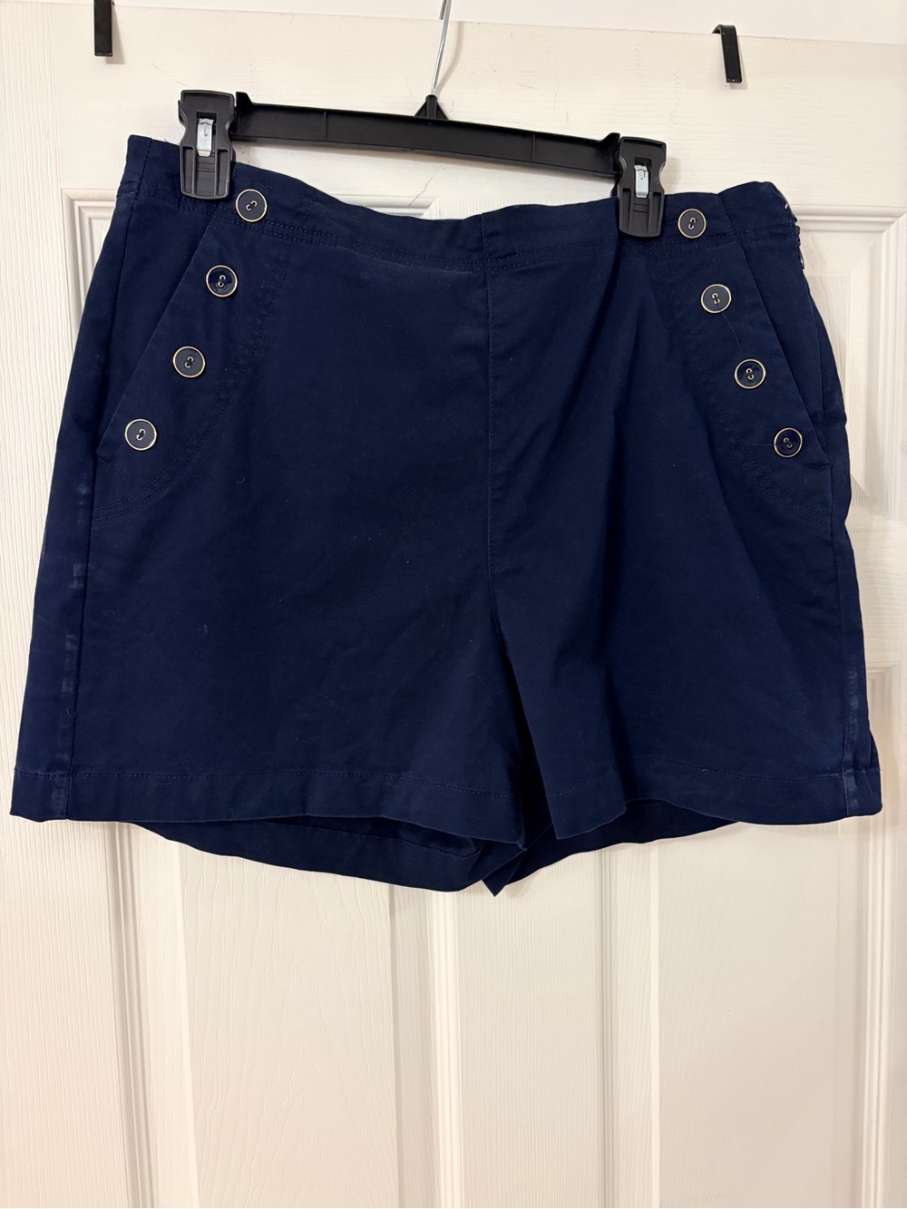 a new day Navy Button-Detail Bermuda Shorts